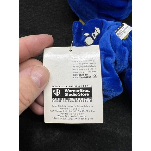 1999 Warner Bros Studio Store Skeleton Tweety Bird Mini Bean Bag-Beanie - Picture 4 of 7